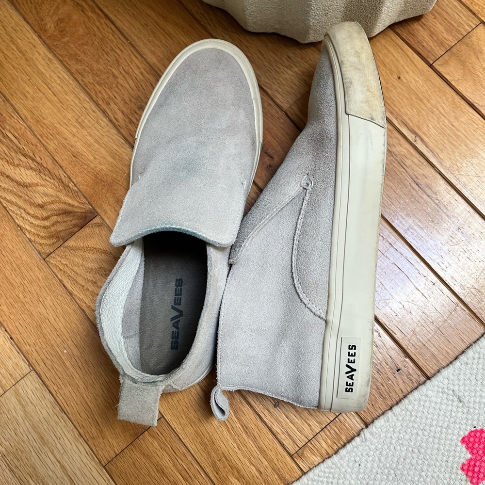 Seavees Huntington Middie Light Gray Suede sneakers